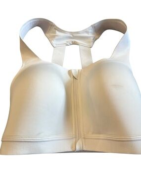 all in motion White Front-Zip High Support Sports Bra